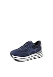 Materiali e caratteristiche: sneakers donna con tomaia in ecopelle, fodera in tessuto, chiusura stringata con lacci, suola in gomma, altezza del plateau è di 5 cm, soletta estraibile