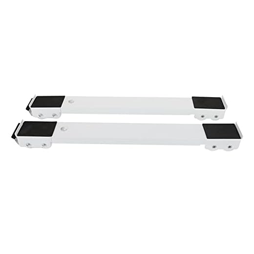 SOLUSTRE 2 st tvättmaskin stående bas tvättmaskin stativ med hjul mini kylskåp bas torktumlare tvättmaskin hiss ställ hjul för tvättmaskin järn svart vit