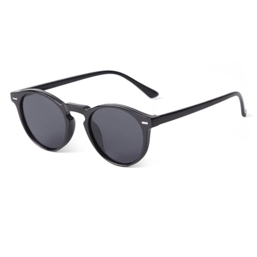 Lunettes de soleil rondes vintage anti-éblouissement écaille de tortue pour soulager les yeux