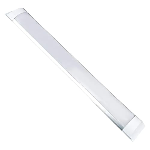 YASTA Plafoniera Led Lineare da Soffitto 90cm 28w Luce Fredda Barra Led Sottopensile Ultraslim Moderna Bianca 6500K Lampada Rettangolare Sottile per Cucina Bagno Garage Ufficio