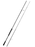 7'0' Spinning Fishing Rod – 2-Piece Carbon Fiber Pole for Beginners, Medium Power Fast Action, EVA Handle & Ceramic Guides – Easy-to-Use Freshwater Rod for Bass, Trout, Walleye