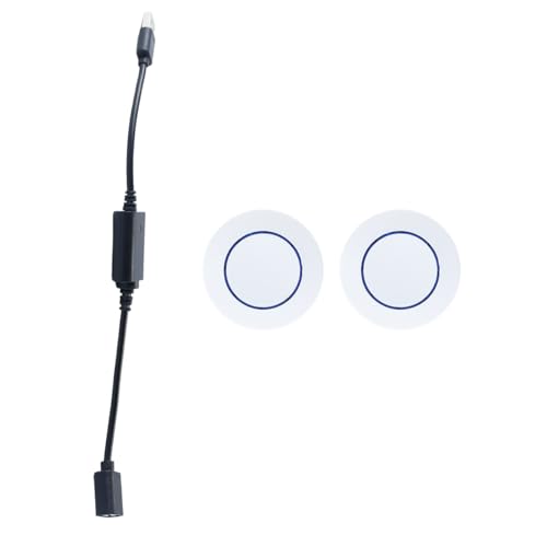 Ausi Interruptor de control remoto USB de 5 V, luz nocturna pequeña, ventilador, tira de luz con fuente de alimentación, banco de energía, cable de control remoto inalámbrico, conexión