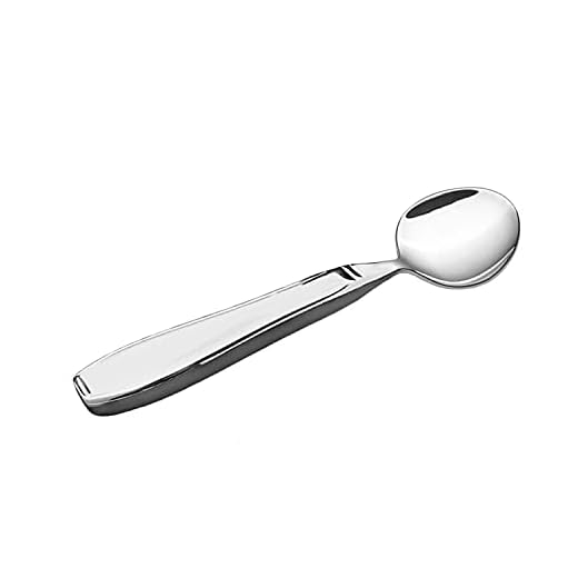 BUNMO Weighted Utensils for Tremors and Parkinsons Patients - Heavy Weight Single Utensil - Adaptive Eating Flatware Helps Hand Tremor, Parkinson, Arthritis, Shaky/Shaking Hands (Soup Spoon)