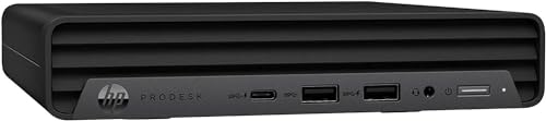 Image of HP ProDesk 600 G6 Mini Desktop Computer, Intel i5-10500T 2.3GHz Up to 3.8GHz, 32GB RAM, 1TB SSD, Keyboard&Mouse, Support 4K, Display Port, HDMI, USB C 3.2, Windows 11 Pro, Black (Renewed)