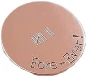 handmade copper golf ball marker - non magnetic - 7th anniversary gift