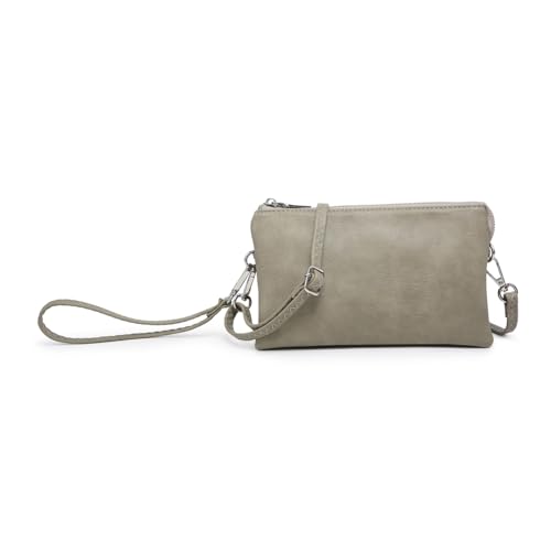 Image of JEN & CO. Riley Crossbody Bags for Women Vegan Leather Wristlet Clutch Wallet Purses Handbags with 2 Straps