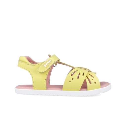 Sandales Garvalín avec papillon multicolore pour enfant en cuir souple