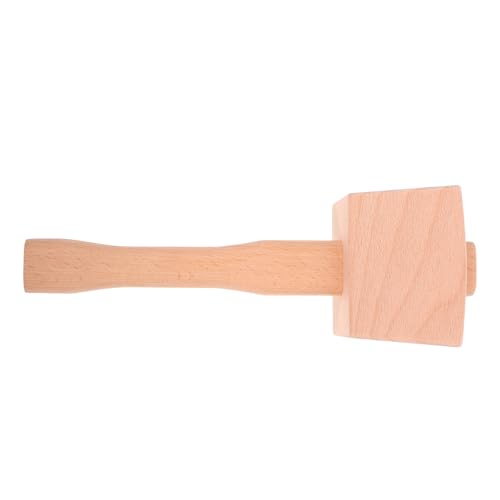 WOONEKY Maillet de Charpentier en Bois Massif de Hêtre 9,5 Pouces Marteau à Bois Manuel Poignée Ergonomique Outil à Main pour Menuiserie Finition Lisse Solide