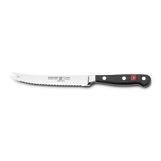 Wusthof CLASSIC Tomato Knife, One Size, Black, Stainless Steel