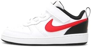 Nike Baby Boy's Court Borough Low 2 (Infant/Toddler) White/University Red/Black 5 Toddler M | Image 1