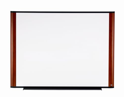 3M Dry Erase Board, 48 x 36-Inches, Widescreen Mahogany-Finish Frame (M4836MY)