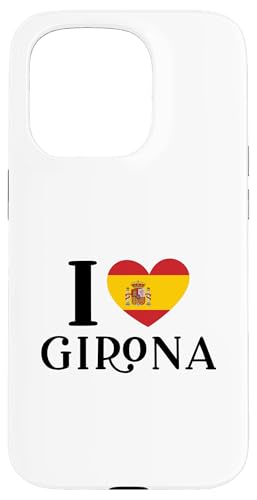 I Love Girona �X�y�C�� �n�[�g �X�y�C������ �X�}�z�P�[�X iPhone 15 Pro �p
