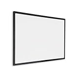 IVOL Lavagna bianca smaltata, cornice nera (60 x 120 cm)