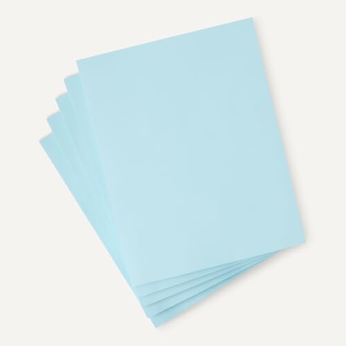 Image of Amazon Basics 30% Recycled Color Copy Paper, 8.5 inch x 11 inch, 20lb, Pastel Blue, 500 Sheets (Pack of 3)