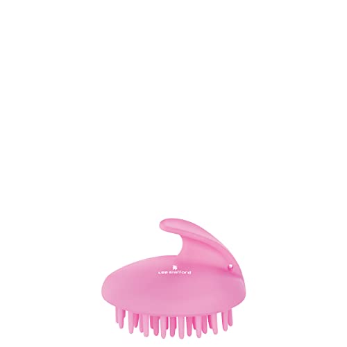 Lee Stafford Champú masajeador de cuero cabelludo, exfoliante/depurador, color rosa