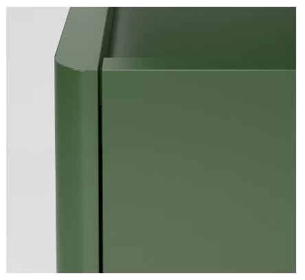 Close-up of METOD IDÅSEN Cabinet corner