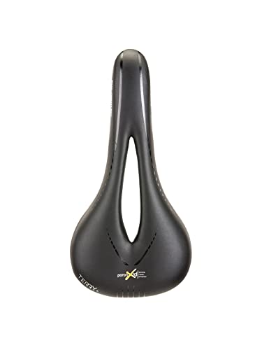 Terry Fly Century Saddle, Men’s Bike Mountain Foam Seat Poron, Male’s Lightweight Bicycle Cushion With Central Relief Zone And Ergonomics Design Fit, Seamless Fibra-Tek With Poron Xrd Cover - Black #TOP1