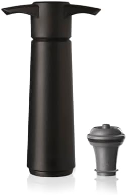 【正規輸入品】 VACUVIN(バキュバン) vacu vinストッパー1個付き V-15 ブラック (ブリスターパック)
