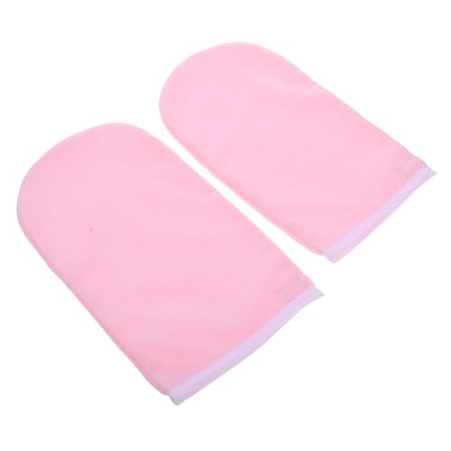 Anneome 1 Pair Waxed Cotton Gloves for Paraffin Wax Hand Treatment Moisturizing Mittens Comfortable Fit for Home Spa Care