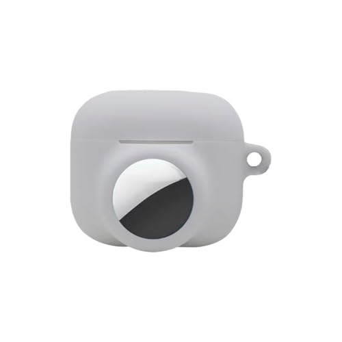 Yiokii for AirPods 4 Two-in Silicone Protective Case for airtag Tracking Locator Colorf W0J2 Accessories Lost HeaDphone