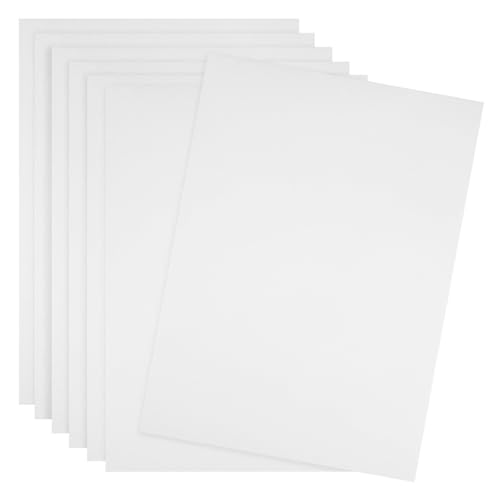 MAGICLULU 10 Hojas de Papel Magnético Blanco para Impresora Material de Goma Flexible y Recortable, Adecuado para Crear Etiquetas y Álbumes de Fotos