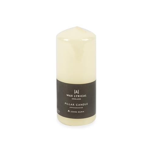 Wax Lyrical Unscented Pillar Candle 5X12CM Ivory