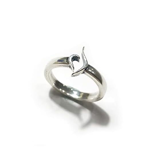 Eating Disorder Recovery Symbol Ring with open band. (5.5-6)