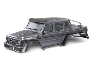 Traxxas TRX-6 Mercedes G63 6X6 Complete Body Shell, Silver