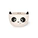 LEGAMI - Steingut M&uuml;slitasse Guten Morgen Thema Panda, Fr&uuml;hst&uuml;cksbecher, Mikrowellengeeignet, Sp&uuml;lmaschinenfest, Fassungsverm&ouml;gen bis zu 400 ml, 12 x 9 cm