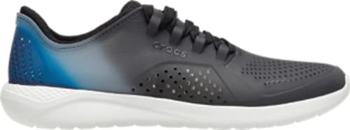 Image of Crocs Men's LiteRide Pacer Sneakers, Comfortable Men's Sneaker, Black /Almost White, 10 Men