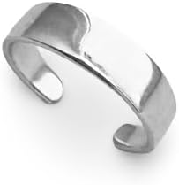 Women’s Adjustable Half Eternity Toe Ring in 925 Sterling Silver Wedding, Daily Foot Wear Toe Ring