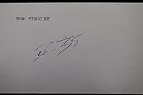 Ron Tingley Padres Angels Indians Tigers Autographed 3x5 Index Card JSA 17D - MLB Cut Signatures
