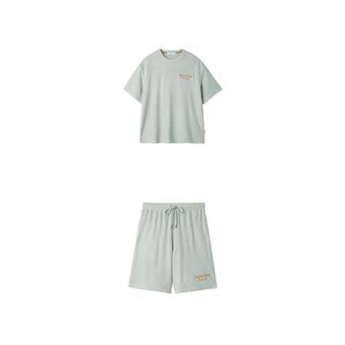 [ジェラート ピケ] HOMME【接触冷感】 パイルワンポイントロゴ刺繍プルオーバー PHCT262900 メンズ MNT M 【HOMME】【接触冷感】 パイルワンポイントロゴ刺繍ハーフパンツ PHCP262901 メンズ MNT M（Amazon）