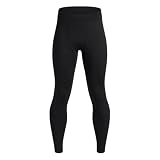 Under Armour Boys' Packaged Base 2.0 Leggings, (001) Black / / White, Youth Medium