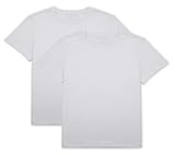 DOTDOG Unisex Kids Soft Cotton Jersey Short-Sleeve T-Shirts 2-Pack Round Neck Tees for Boys or Girls