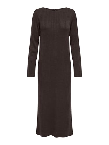 ONLY Onlthea LS Dress Knt, Pastel de Chocolate, M Mujeres