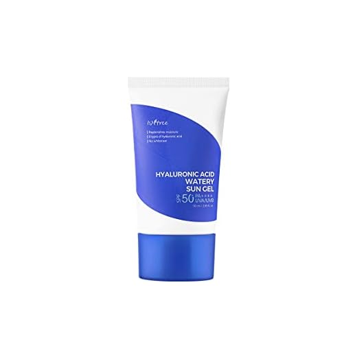 ISNTREE Hyaluronic Acid Watery Sun Gel 50ml 1.69 fl.oz 50+ PA++++ | Replenishes moisture | 8 types of hyaluronic acid | No whitecast