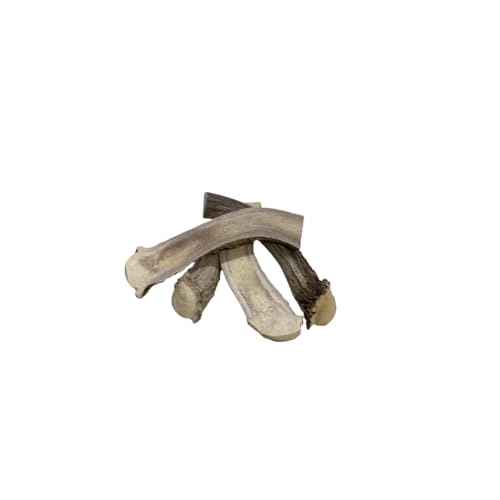 Big Dog Antler Chews Premium Antlers for Dogs -4 piece Bulk Pack Splits - All Natural Organic Antler Dog Chews - Sourced in The USA