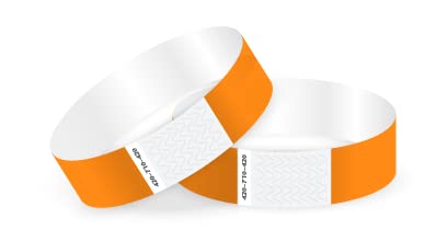 Tyvek EInlassbänder bedruckt 1C (orange, 250 Stück)