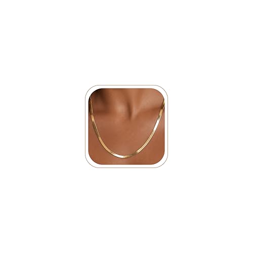 WomenGifts 22 Inch Herringbone Necklace