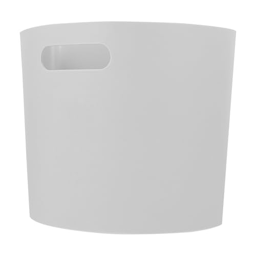 NIYANGLE Cubo de Basura Colgante Pequeño Gris y Claro, Plástico Duradero, Diseño Montado en Pared para Cocina y Hogar, Contenedor Compacto para Residuos Orgánicos y Reciclaje, Ahorro