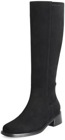 Knee High Boots Women Faux Leather Elastic Boots Low Heel Square Toe Side Zipper Fall Long Tall Boots for Women Knee High Boots Women Faux Leather Elastic Boots Low Heel Square Toe Side Zipper Fall Long Tall Boots for Women