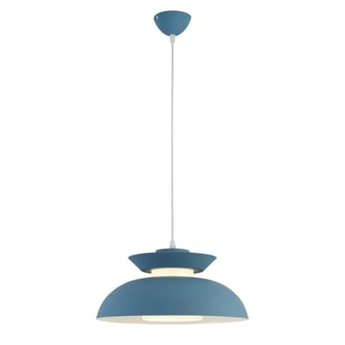 Lustre suspension rose en aluminium au style pastoral et scandinave pour salon et cuisine