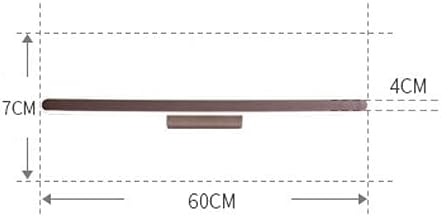 LEDミラーライトバー リニアバスルーム照明器具 ブラウン仕上げ 化粧台ウォールランプ ロングストリップ 化粧鏡ライト 化粧台 寝室