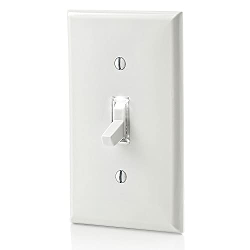 Leviton L1463-2W 15 Amp, 120 Volt, Toggle Led Illuminated 3-Way Switch thumb #2