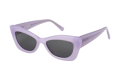 Lunettes papillon en acétate violet avec correction visuelle optionnelle