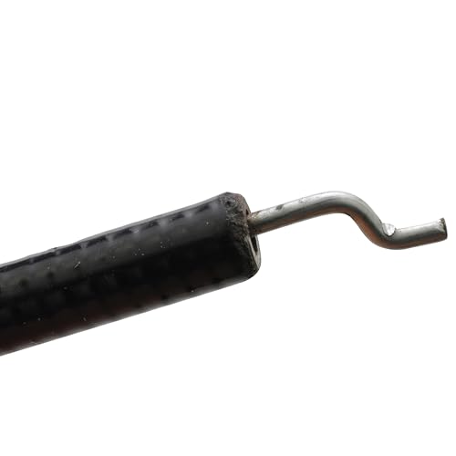 Easyboost Bedienungshebel Gashebel Gaszug Bowdenzug Gasgriff Gaskabel Gasseil mit Mantel und starrem Kabel für Rasenmäher mit Z-Endstück Metallausführung