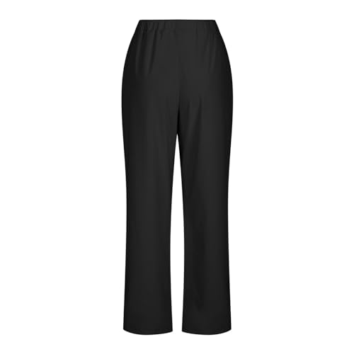Casual Corduroy Pants for Women Solid Elastic High Waist Pants Loose Comfy Straight Leg Pants Loose Comfort Trousers4