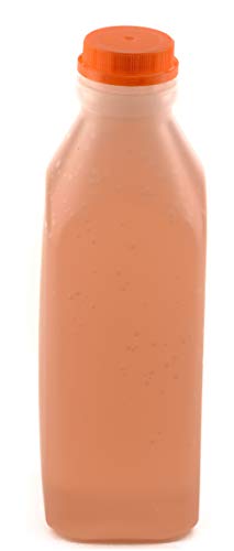 [50 PACK] Empty Plastic Juice Bottles with Tamper Evident Caps 32 OZ - Smoothie Bottles - Ideal for Juices, Milk, Smoothies, Picnic s and even Meal Prep by EcoQuality Juice Containers