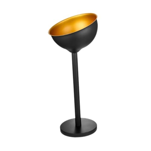 rockible Ice Bucket with Stand,Champagne Ice Bucket, Stainless Steel Container, Standing Ice Bucket for KTV Restaurants, Black